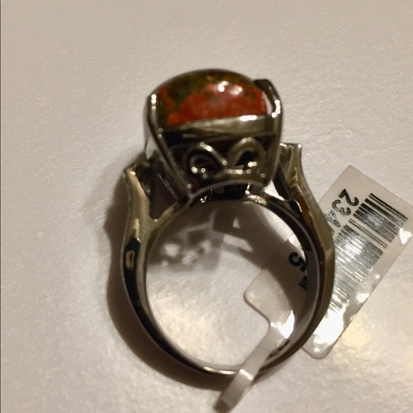 Beautiful Unakite Cush Ring - Picture 5 of 9
